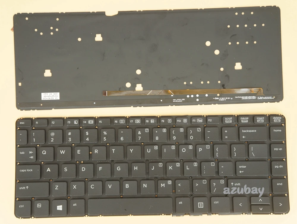 

US Keyboard For HP Probook 440 G2 445 G2 430 G2 767476-001 NSK-CPEBC PK1315D1A00 9Z.N9JBC.E01, Backlit, No Frame