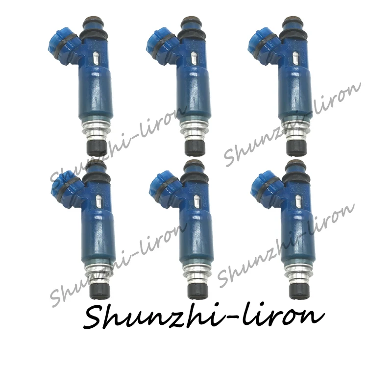 

6pcs Fuel injector For Mazda MX-5 1.6 mk2 & mk2.5 MX5, blue injectors, USED B5C9-13-250 195500-3030