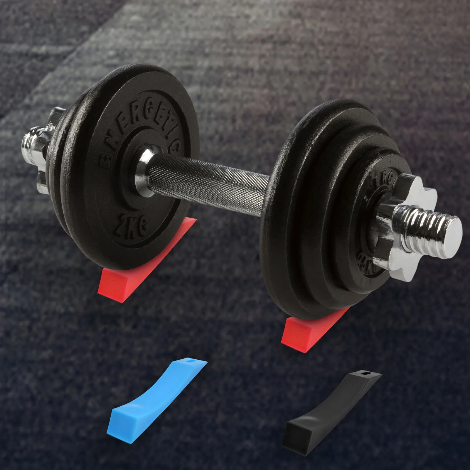 1pair Silicone Portable Home Gym Barbell Plates Multifunction Fitness Effortless Loading Easy Install Deadlift Wedge Way