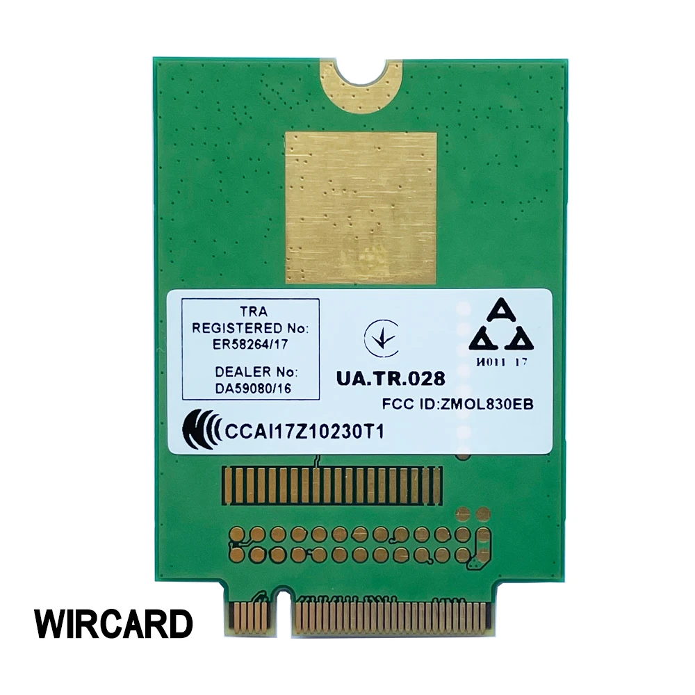 WIRCARD L830-EB 4G Card 4G Module For Thinkpad X280 T480 T580 P52s L480 L580 T490 T590 P53s T490s X390 L490 L590 FRU 01AX761