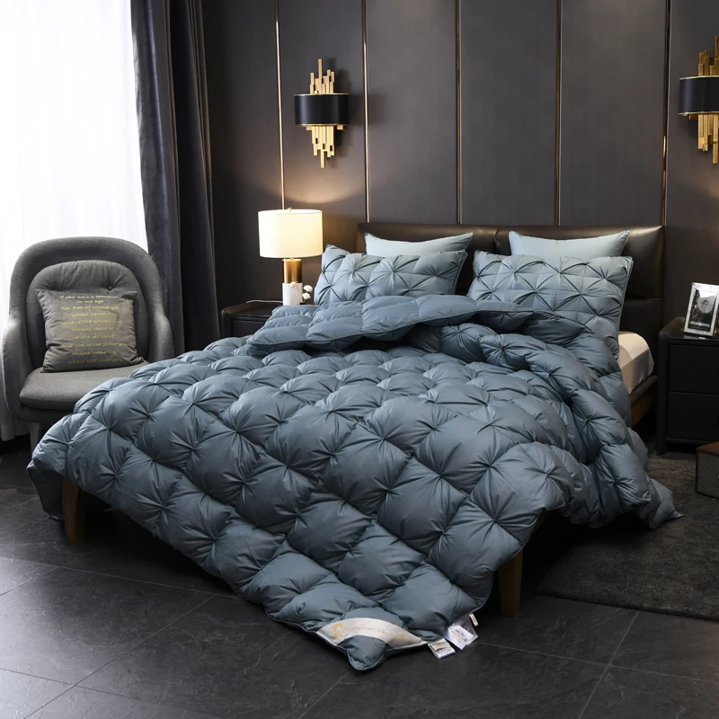 Luxury 1000TC White Goose Down Comforter Duvet Insert US Queen King Super size 104X91\