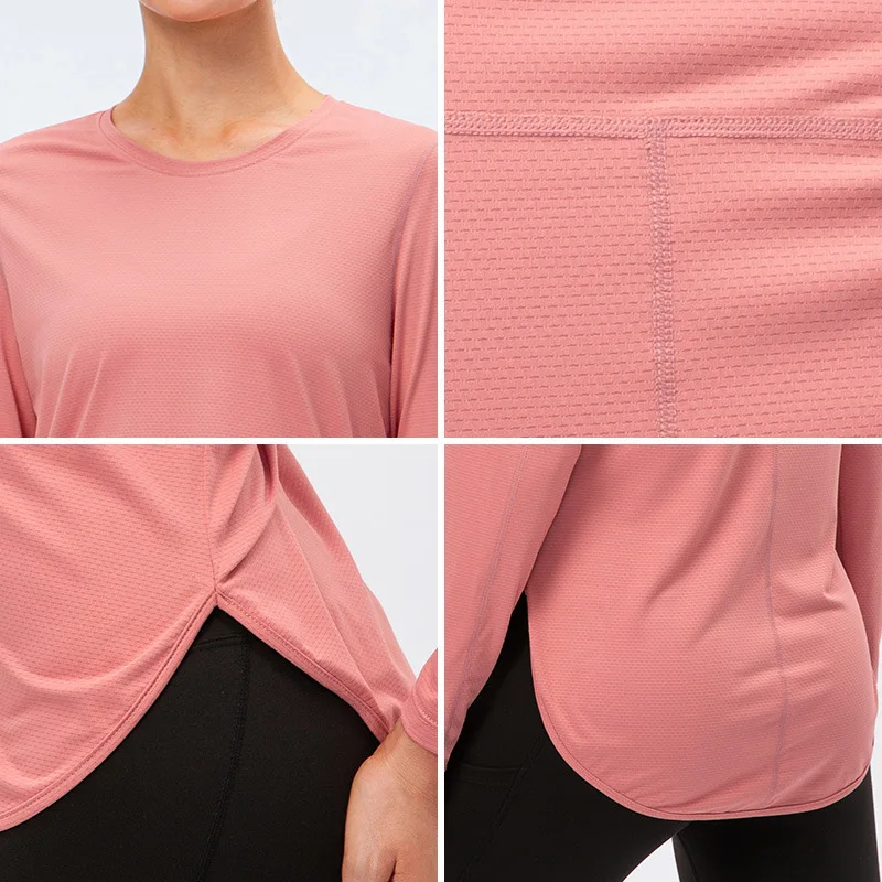 Summer Women's UPF 50+ Long Sleeve UV Sun Protection Fitness T-Shirt Sports Top Female Yoga Workout Gyms Tee Tops Woman T-shirts