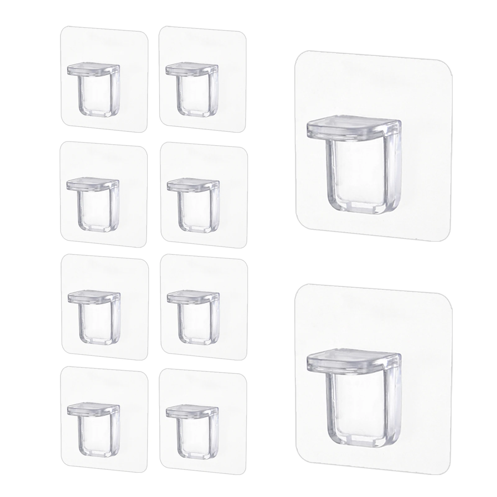 10pcs Furniture Cabinet Shelf Wardrobe Divider Holders Adhesive Pegs Glass Shelf Rest Support Holder Bracket Clip Clamp Peg Pins