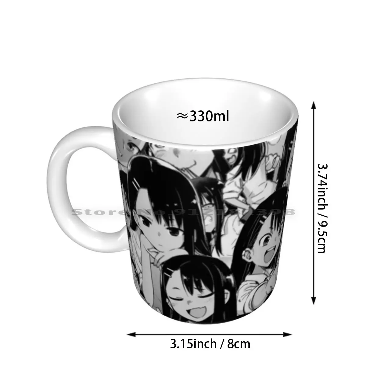 Nagatoro , Ultimate Bully Ceramic Mugs Coffee Cups Milk Tea Mug Ijiranaide Nagatoro San Dont Bully Me Manga Anime Smug Sadism