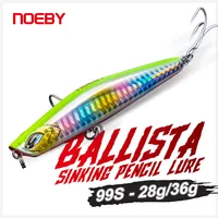 Noeby Ballista hundimiento lápiz Señuelos de Pesca 99mm 28g 36g Shore Casting cebo duro Artificial lubina aparejos de pesca de agua salada