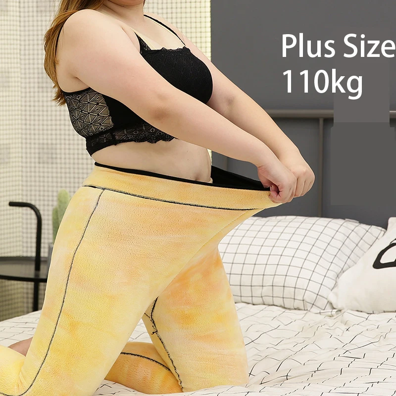 700G Siêu Dày Giữ Ấm Mùa Đông Quần Legging Nữ Quàng Nam Co Giãn Màu Trơn Giữ Ấm Thun Nữ Len Lông Cừu Quần Legging size Lớn