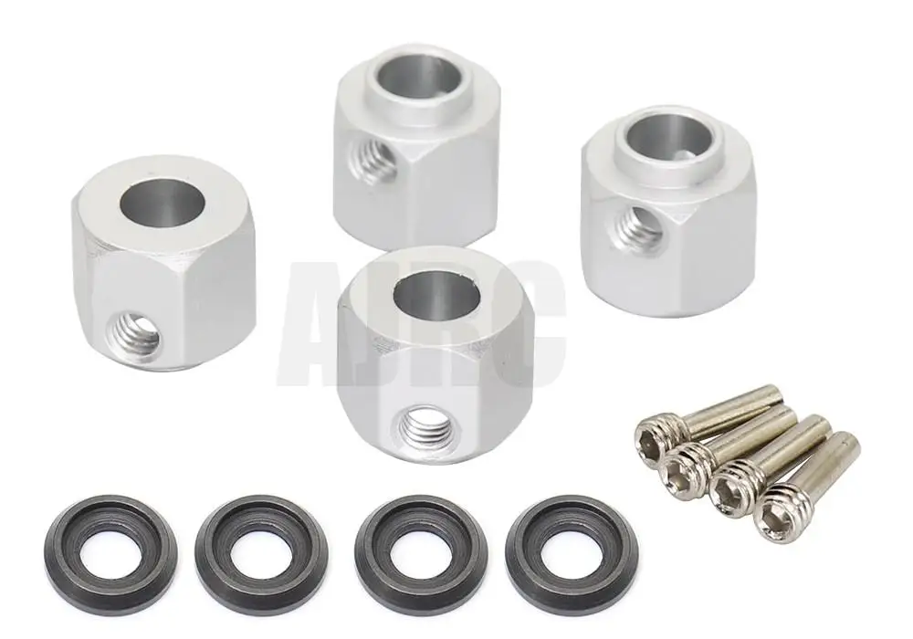 6-12 مللي متر ل 1/10 Trax ل TRX4 G500 K5 المدافع TRX6 g63 RC الشاحنات عجلات قطع غيار السيارات اكسسوارات توسيع محول توسيع Se #4