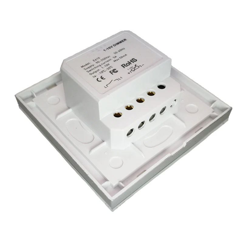 Imagem -03 - Ltech-led Dimmer Wall Mount Controller Entrada de Alta Tensão on Off Switch Painel de Botão Manual sem Fio Dim 010v ac 110v 240v Novo