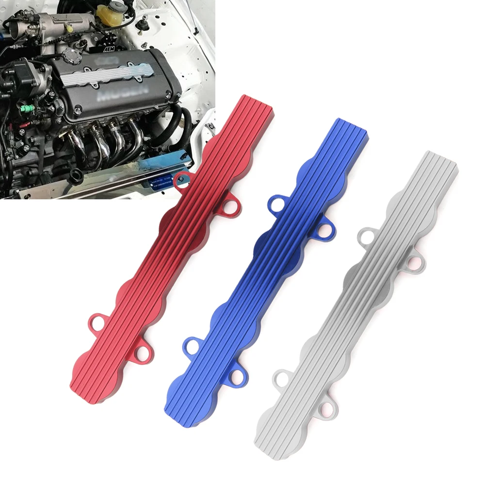 fit for Honda Civic B16 B17 B18 Integra GSR VTEC DOHC Aluminum Engine hood spark plug cover engine wire cover