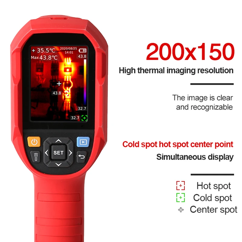 UNI-T Thermal Imaging Camera UTI220B 30000 Pixels Thermographic Camera Thermal Imager For Repair IP65 Circuit Test