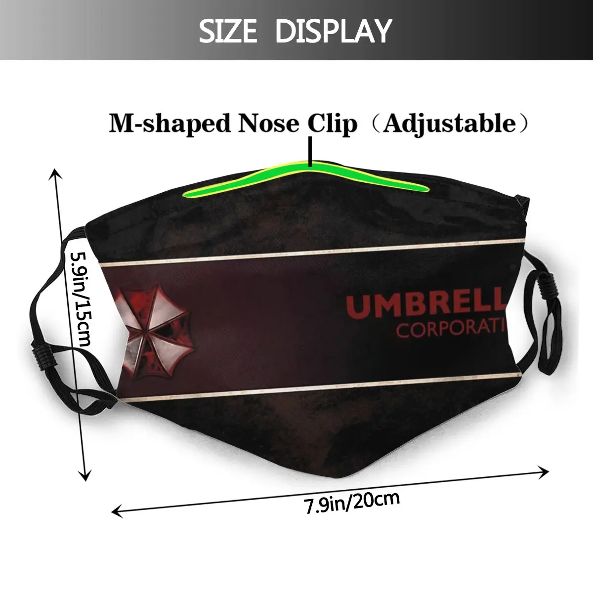 Dirty Grunge Styled Illustration Adulte Mask Umbrella Corporation Cotton Windproof Print Big Sale Cover With Filters