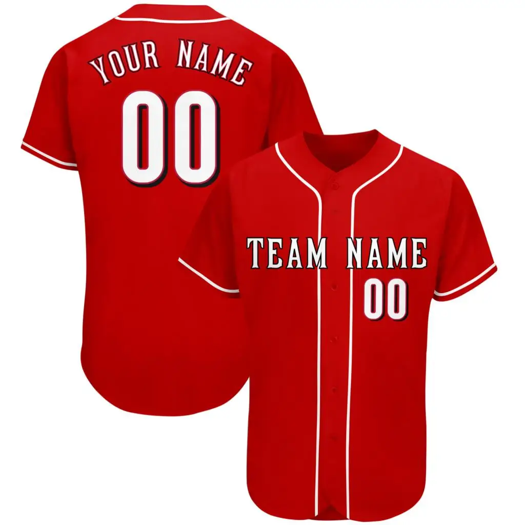 High Quality Baseball Jersey Print Your Name/Number Customized  Soft Cool Button-down for Men/Lady/Child Any Colour Big size