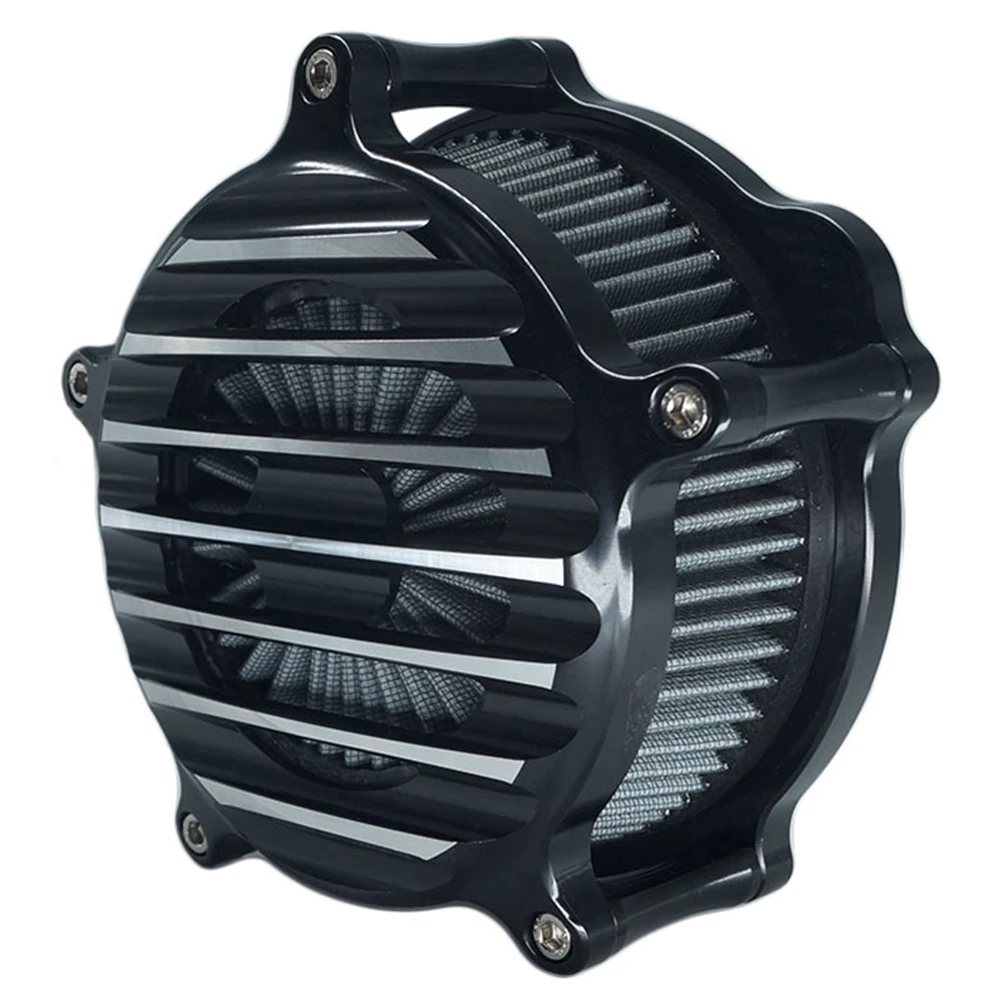 

Motorcycle Air Cleaner Nostalgia Venturi Filter Kit Cnc Edge Cut Aluminum for Harley Sportster XL 883 XL 1200 2007-up Fitment-A