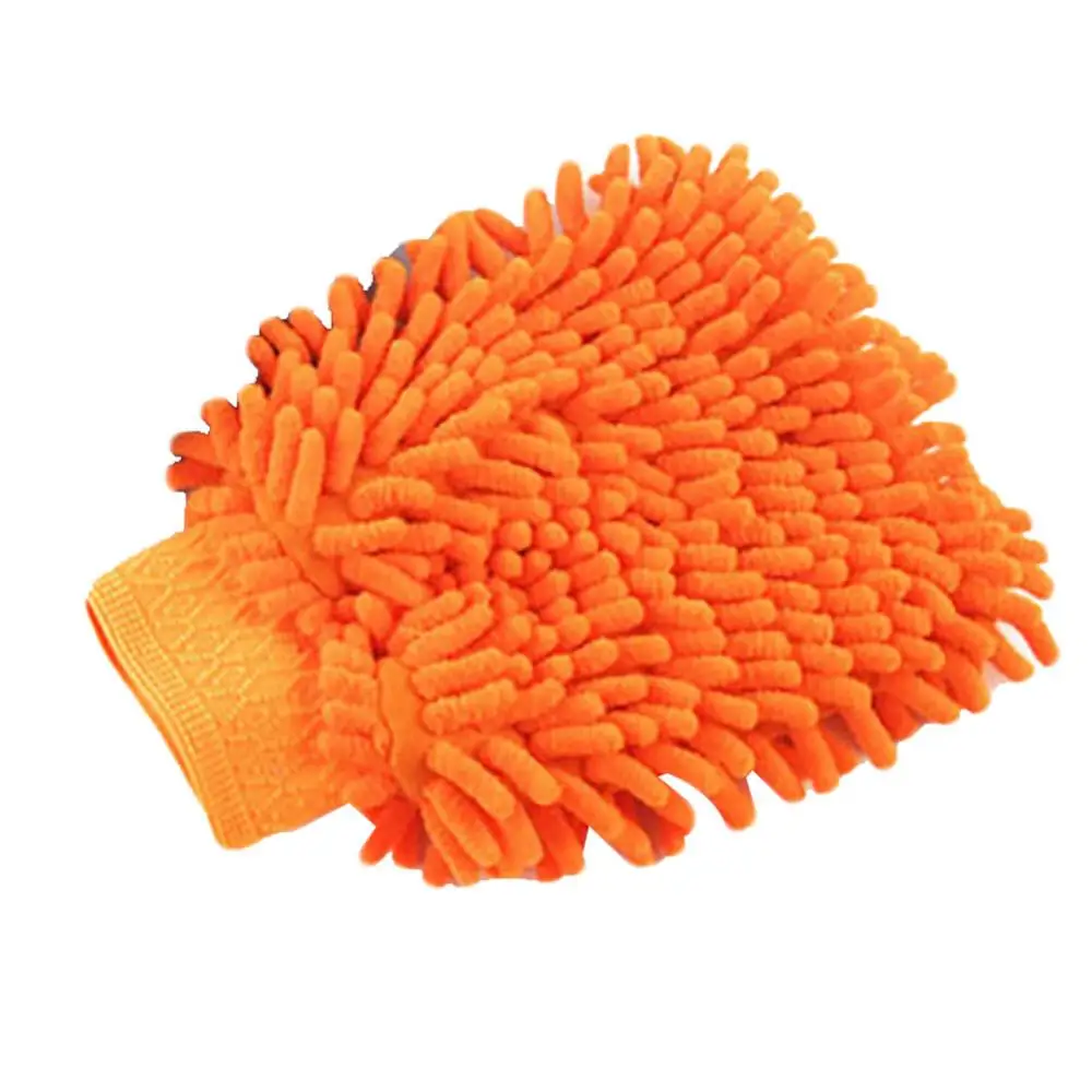 1Pc Car Wash Towels Washing Microfiber Chenille Mitt Auto Cleaning Glove Dust Washer Soft Drying Cloth Hemming Wash Towel