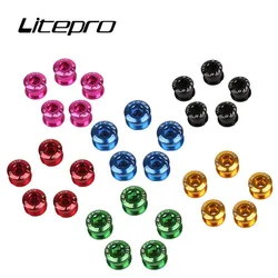 Litepro MTB Mountain Bicycle Single Bolts Crankset Screw Road Bike Disc Snail For Chainwheel Parts  Accessory 5Pcs/Lot