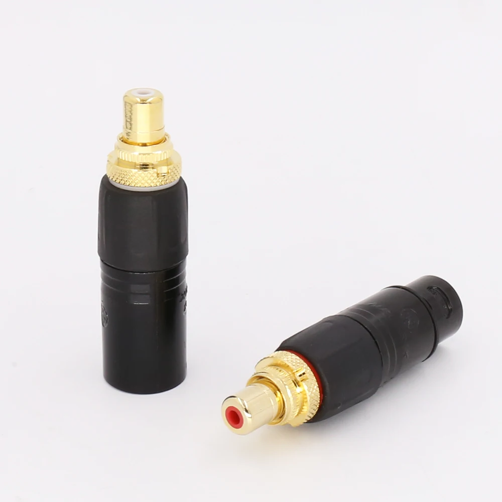 Connettore Audio HiFi da RCA a XLR maschio femmina spina connettore placcato oro spine