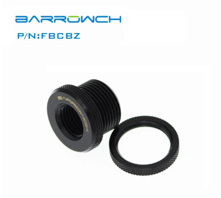 Barrowch G1/4 black/bright silvery/ white pass-through type fill port fitting ,FBCDZS-V1