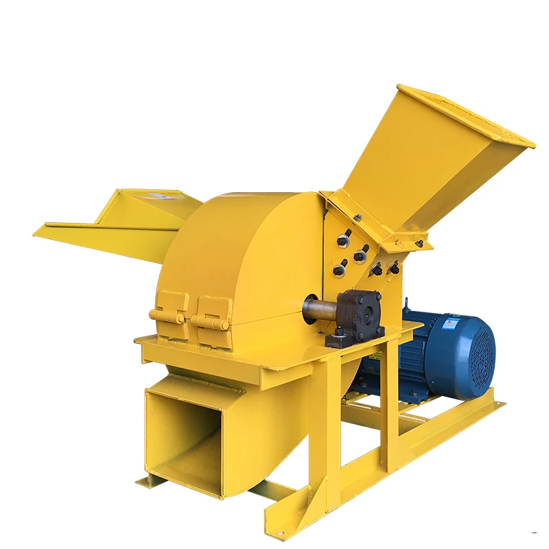 ที่มีประสิทธิภาพ15HP ดีเซลถังคู่ไฟฟ้า Multifunctional ไม้ Shredder Orchard Shredder สาขาไม้ไผ่ไม้เครื่องย่อยเอกสาร