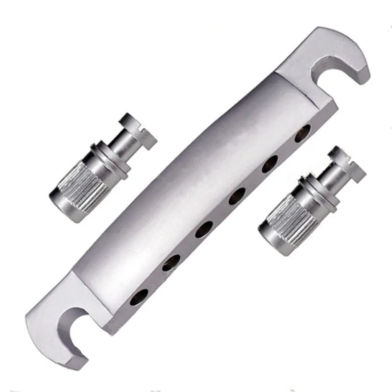 Ein Satz mit 6 Saitenhaltern für E-Gitarren-Zubehörteile, Sandy Silver Musikinstrument – Detail 1