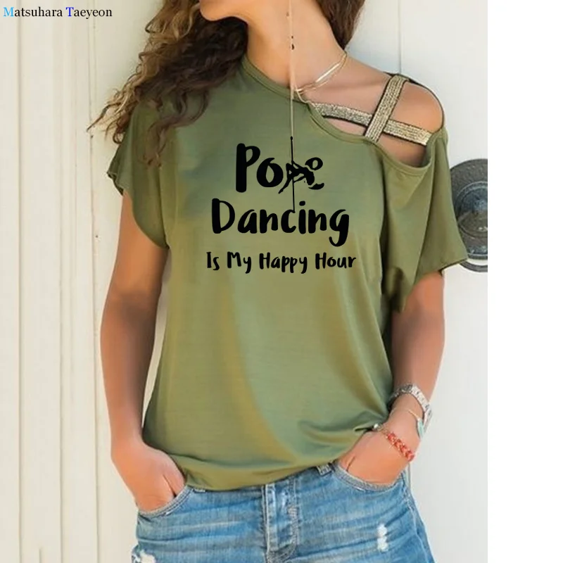 This Is My Pole Dancing Funny T-shirt Women Clothing Casual Short Sleeve Tops Tees Dancing Lover Oversized Shirts for Women