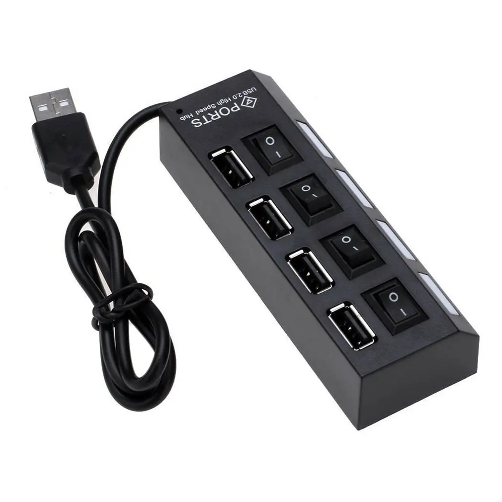 Cubo externo de alta velocidade da expansão de 4 portas usb 2.0 multi em fora para o interruptor