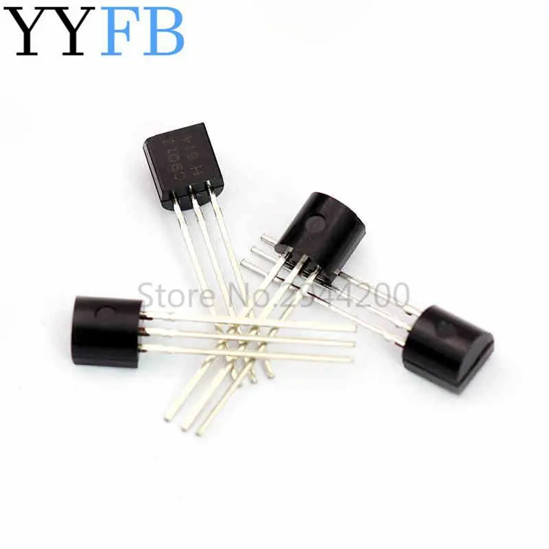 Novo transistor de potência c9013 to-92 npn, saída 40v 0,5a c9013 to92 reto