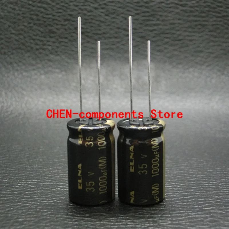 10PCS Original ELNA RA3 35V1000UF P5MM 12.5X20MM Audio fever electrolytic capacitor 1000uF/35v 85 degrees 1000UF 35V