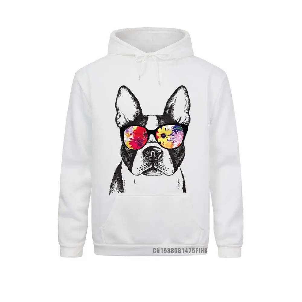 

Womens Funny Hipster Boston Terrier Flowers Sunglasses Cute Gift Hoodie Hoodies Men Sweatshirts Beach Sportswears