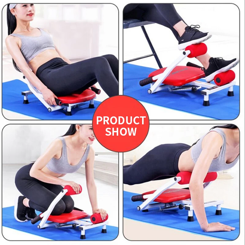 Abdominal machine Lazy belly machine Sit-up aid Household abdominal curler Multi- function dual-handle