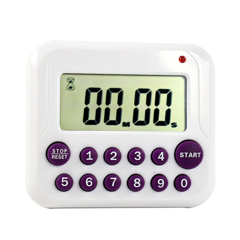 Digitale Electrical Time Timer LCD School Sports Kitchen Cooking 12 Key Count Down Up Stopcontact Magnetic Coffee Alarm Clock