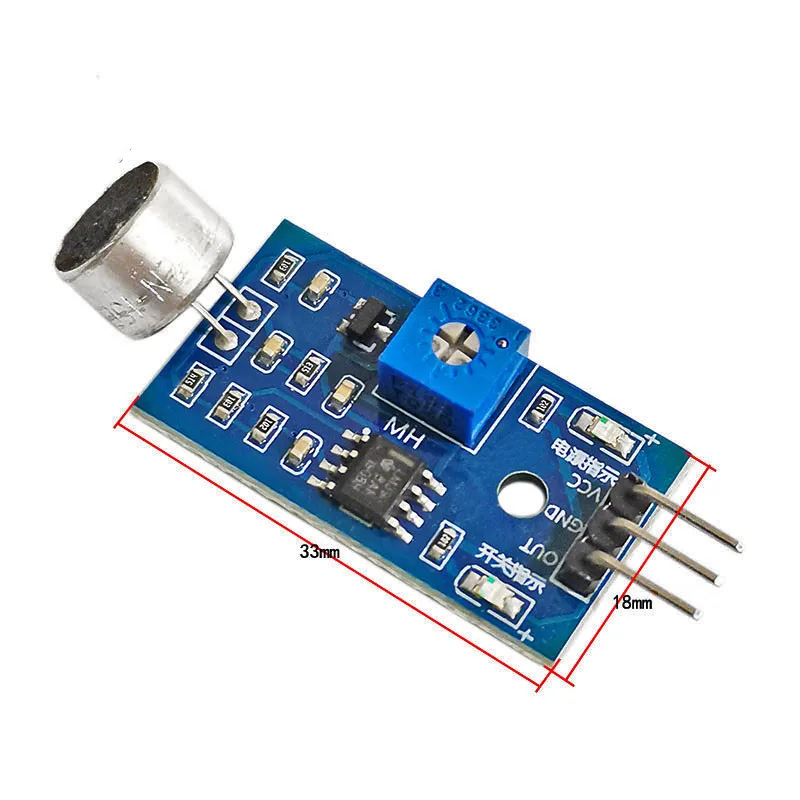 3pin Voice Sound Detection Sensor Module  DIY Intelligent Smart Vehicle Robot Helicopter Airplane Aeroplane Boart Car