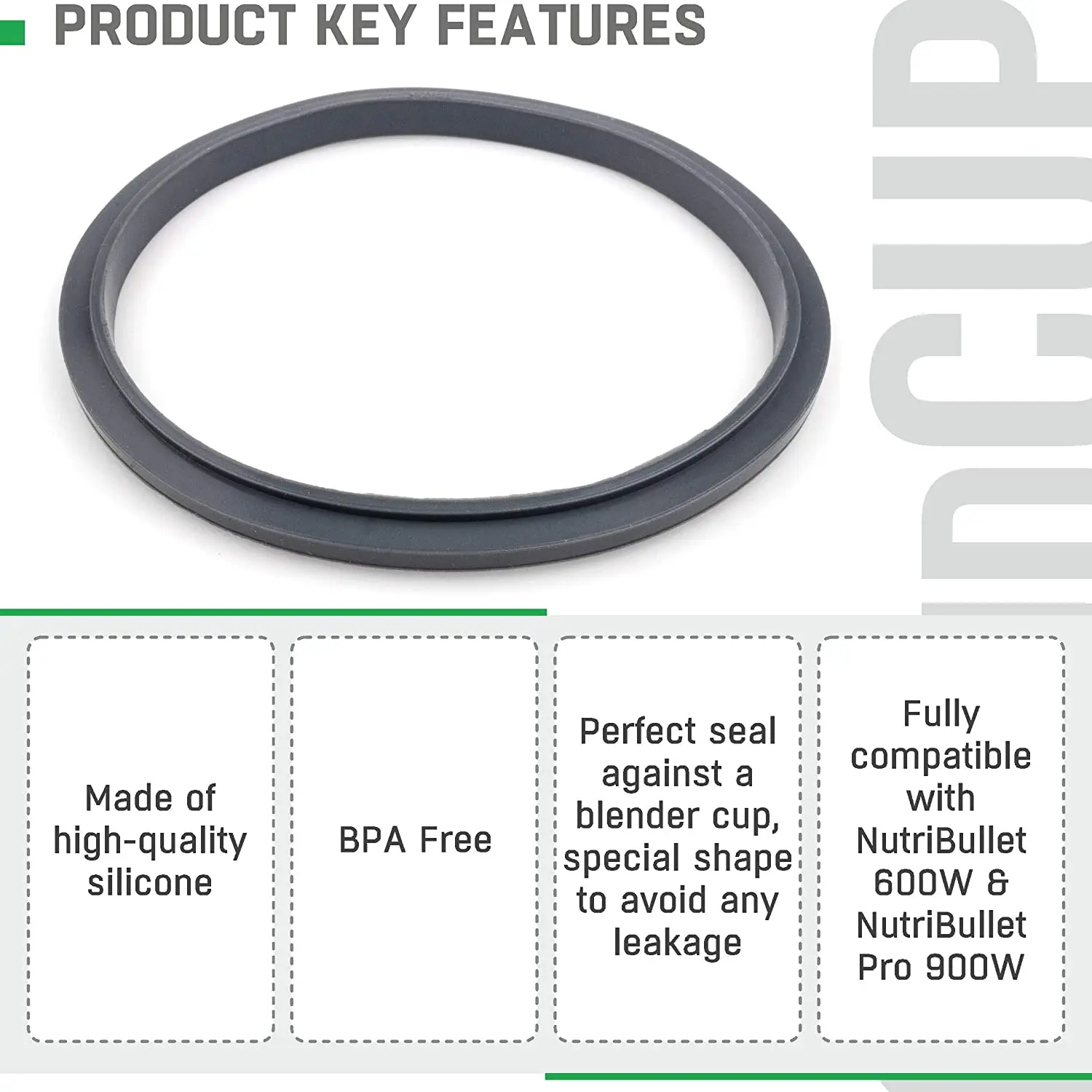 3 Stück Ersatzteile für Entsafter, Silikon-Dichtungsring, Gummidichtung für NutriBullet 600W 900W Entsafter-Ersatzteile – Detail 6