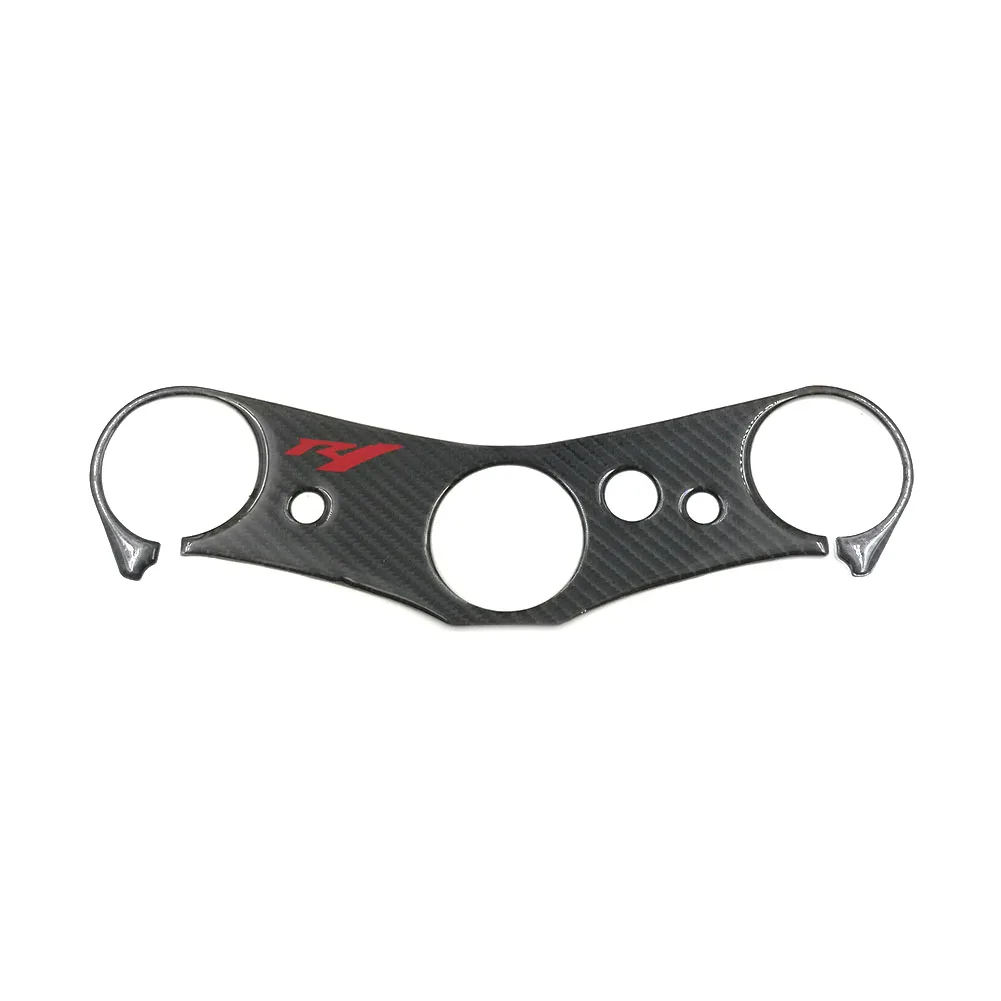 For Yamaha YZF-R1 R1 1000 2004-2008 Motorcycle Carbon Fiber Decal Sticker Pad Triple Tree Top Clamp Upper Front Protector 04-08