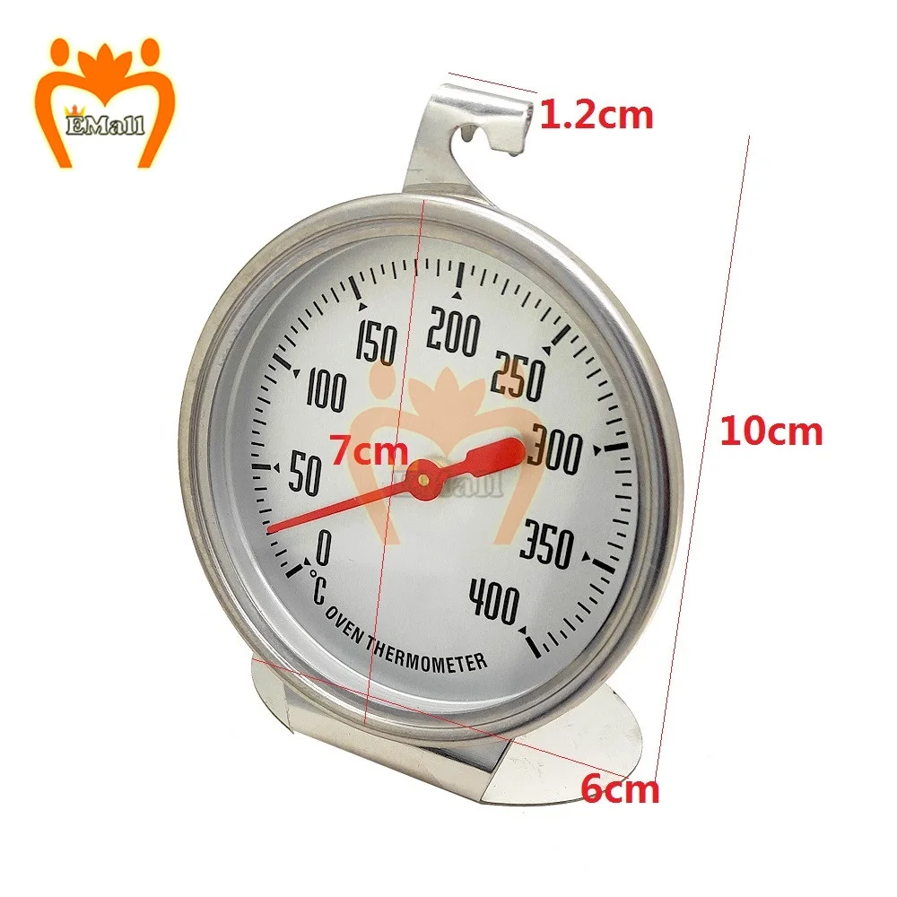 0-400 Celsius Stainless Steel Oven Thermometer Mini Dial Stand Up Temperature Gauge Gage Kitchen Oven Cook Food Meat Thermograp