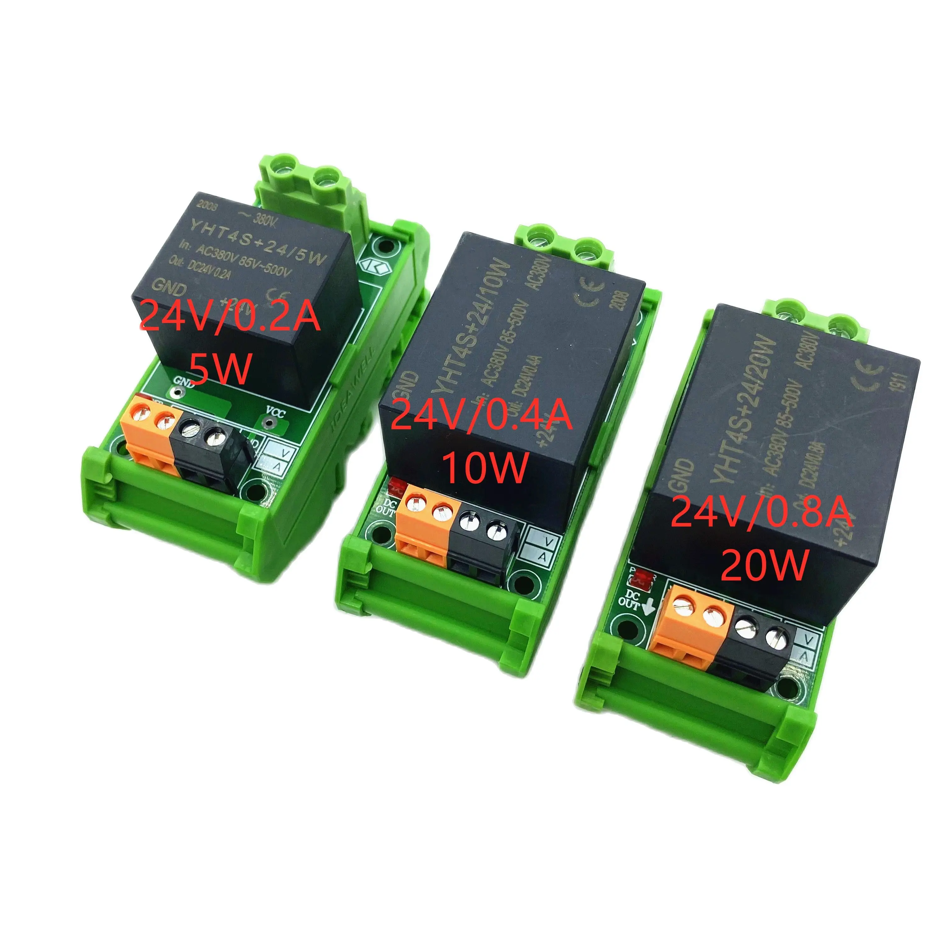 

Small AC-DC switching power module 380V to 5V/12V/24V-5W/10W/20W DC-blocking 380V Input voltage