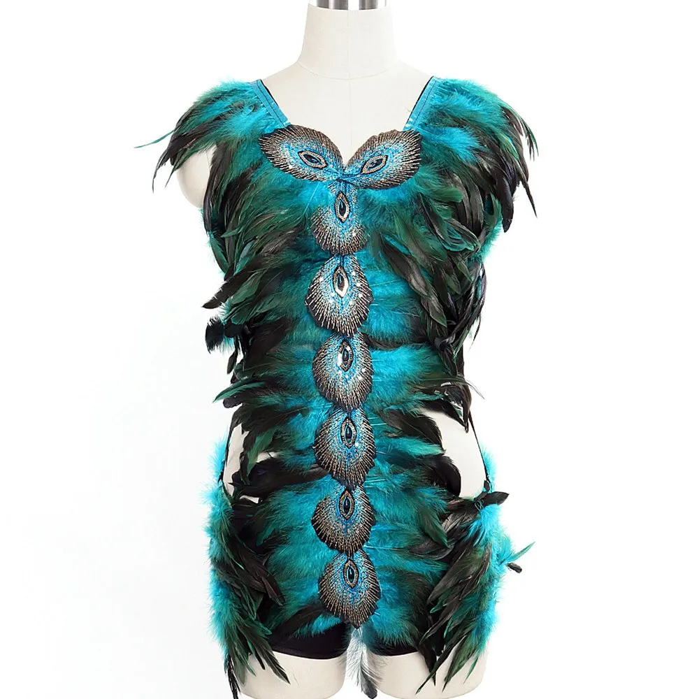 Body Harness For Feather Bra And Feathers Skirt For Women Fashion Sexy Cage Bondage Lingerie Punk Goth Dance Festival Rave Wear