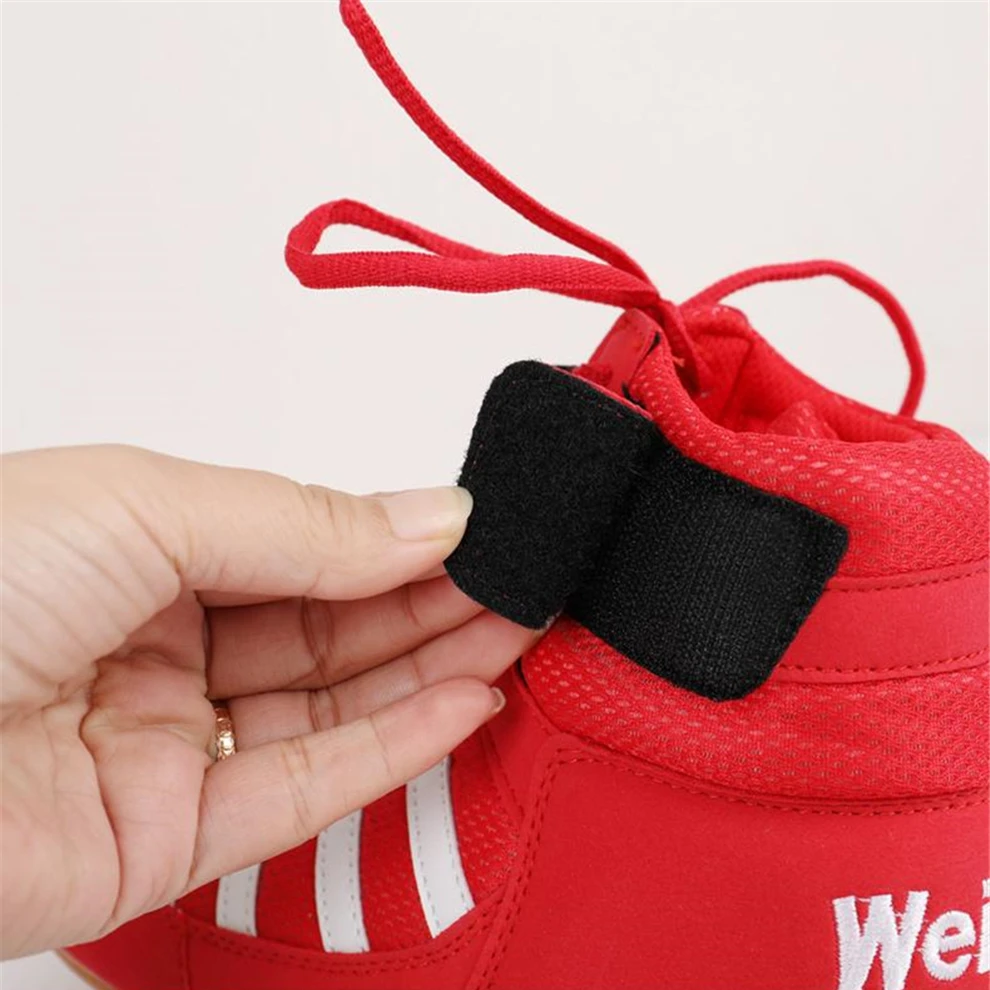 Men professional boxing wrestling fighting weightlifting shoes male comfortable supporting training boxing fighting boots