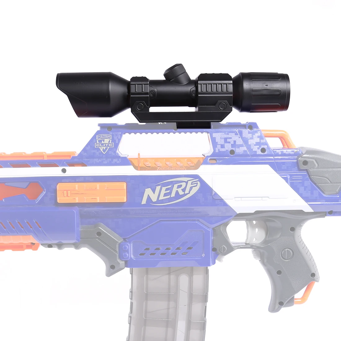 Dispositivo di avvistamento tubo anteriore parte modificata per serie Nerf Elite-nero