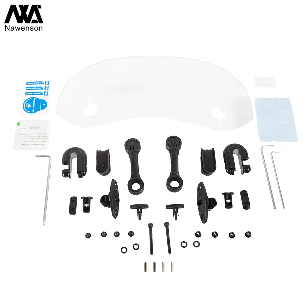 オートバイスポイラーフロントガラスを追加-エア偏向器調節可能な翼型ユニバーサル装備