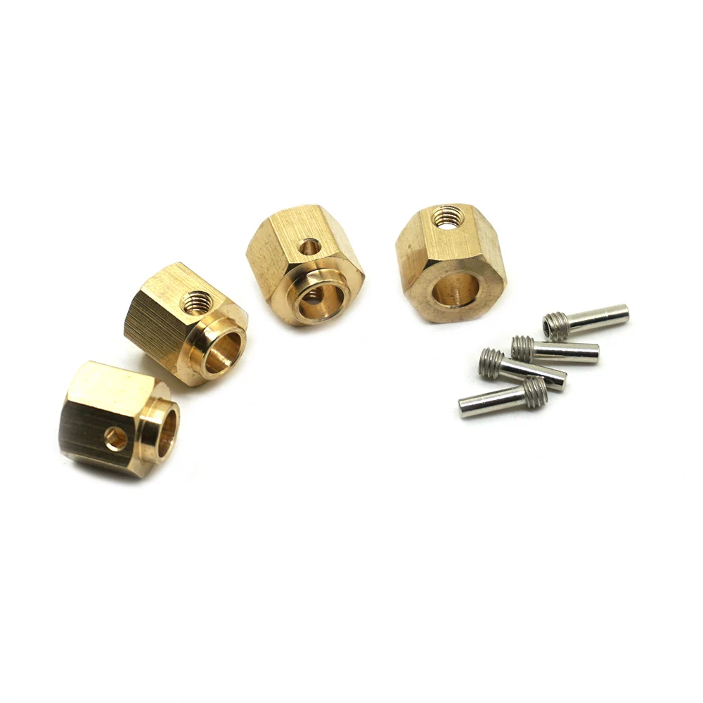 AXSPEED 5/8/9/10/11/12/15/20 mm schweres Messing 12 mm Radnaben Sechskant verlängerter Adapter für TRX-4 TRX-6 1/10 RC Crawler Autoteile – Detail 27