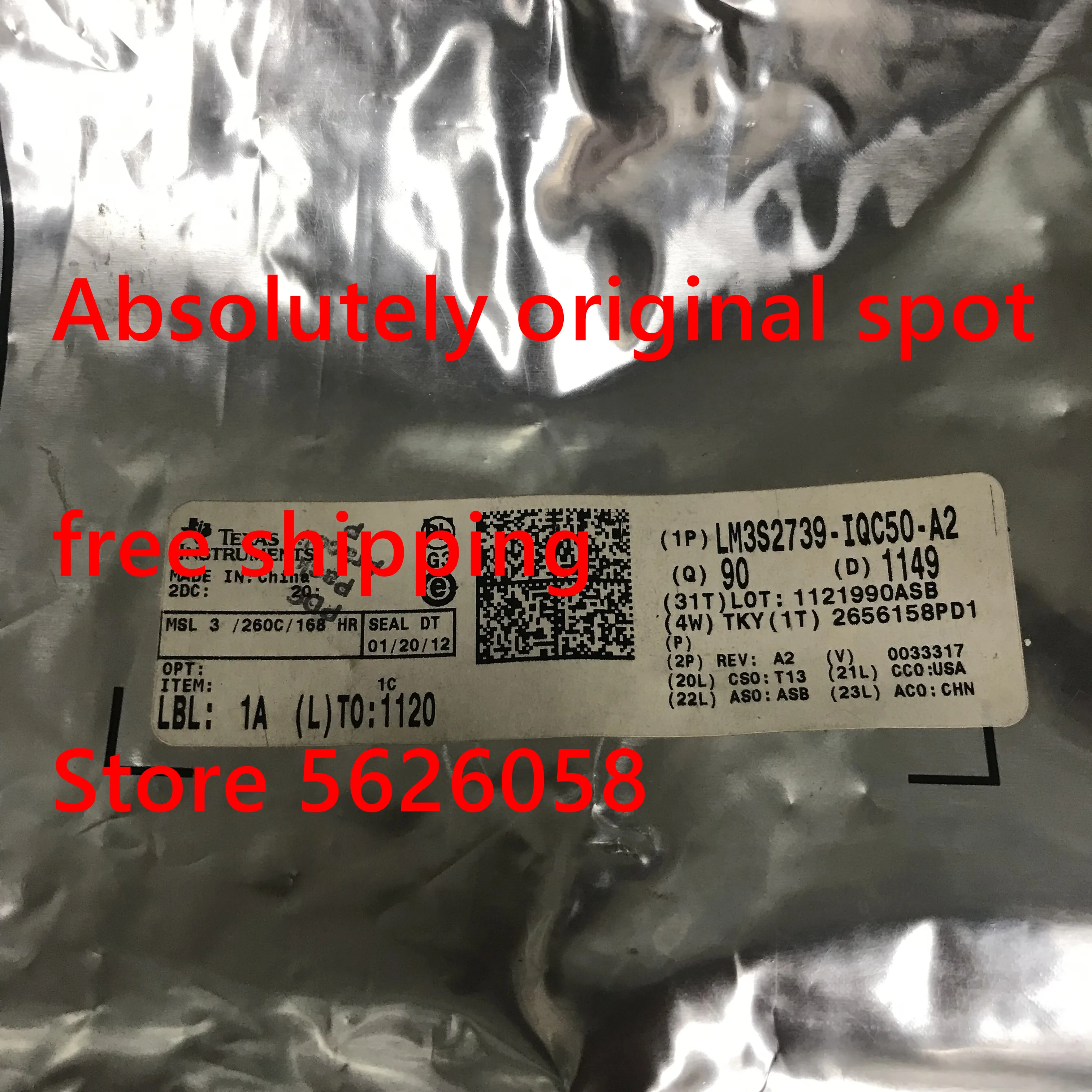 

1PCS/LOT LM3S2739-IQC50-A2 LM3S2739-IQC50A2 LM3S2739 IQC50 QFP 100% original spot free shipping