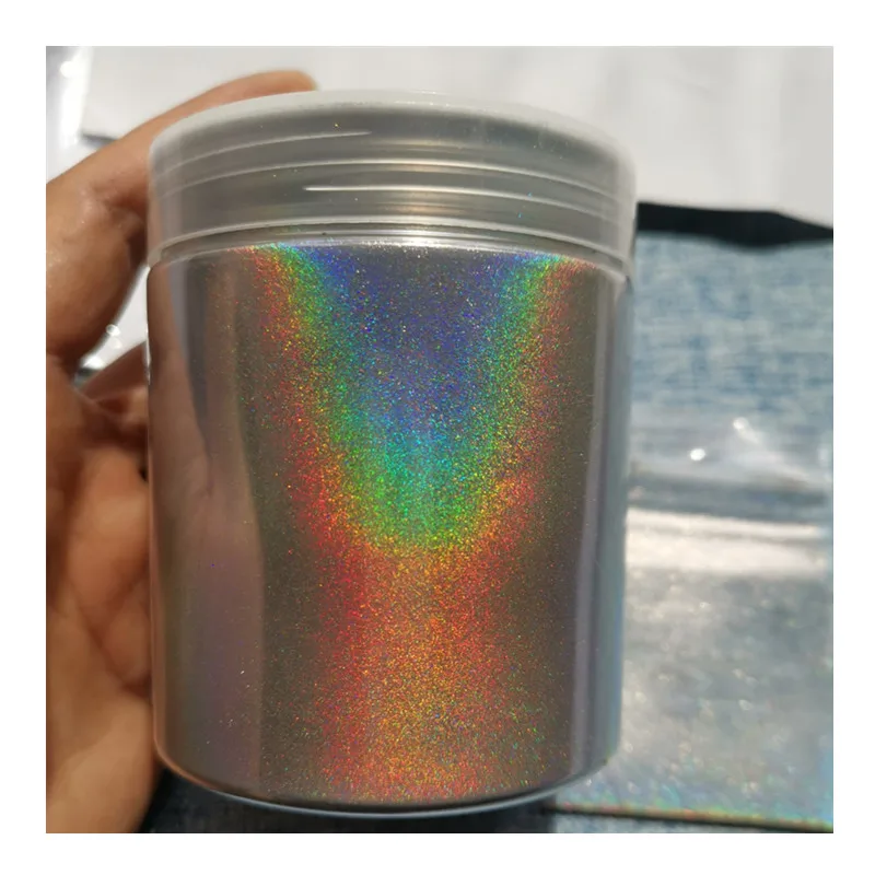 Spectraflair Silver Rainbow Holographic Chameleon Pearl Pigments DM-600 series for Nail Polish Auto Acrylic Paints for Painting