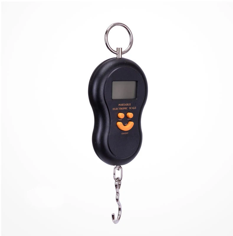 1pcs 50Kg /10g LCD Digital Scales Portable Hanging Scale BackLight Fishing Pocket Electronic Weight Scale Luggage Mini Scale