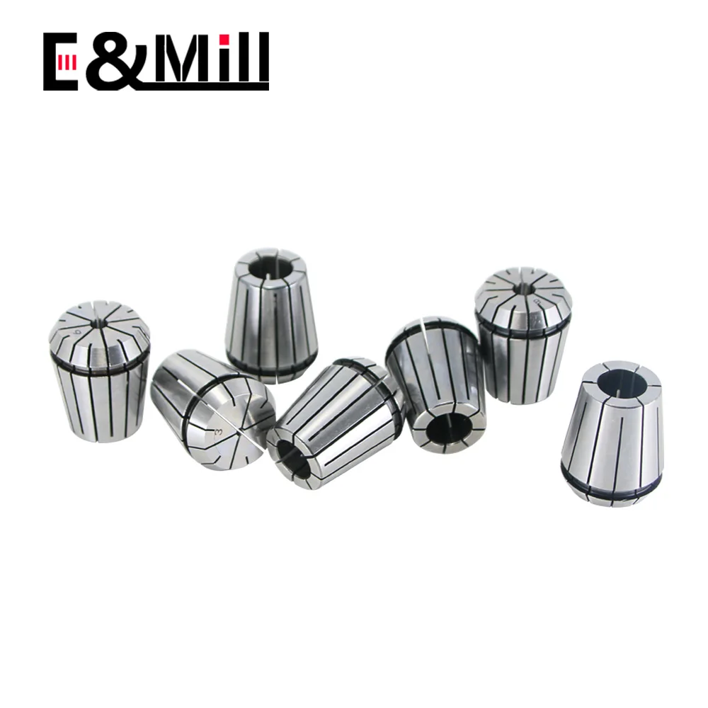 設定された高精度0.008 erコレットチャックER25 1〜16 cncフライス工具ホルダー彫刻機旋盤ミル春チャックナット