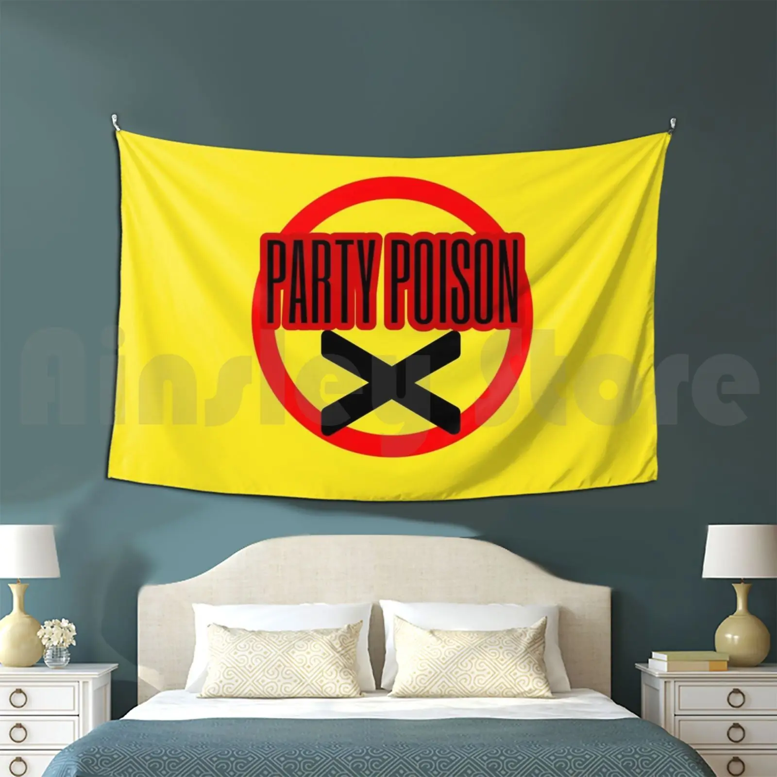 My Chemical Romance Party Poison Fabulous Killjoys Logo Customized Tapestry My Chemical Romance Party
