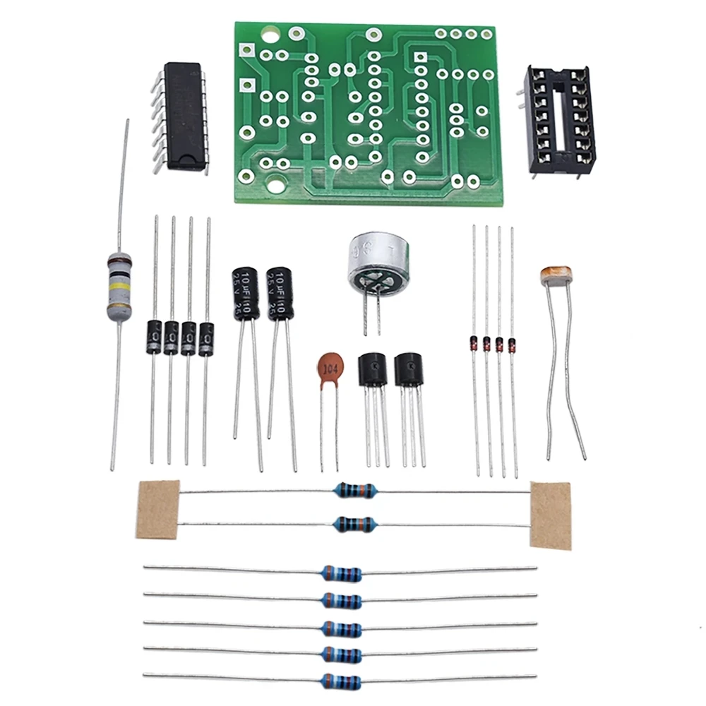 Energy Saving Lamp LED Light Incandescent Light CD4011 Sound and Light Control Switch Kit DIY Voice Control Parts Module