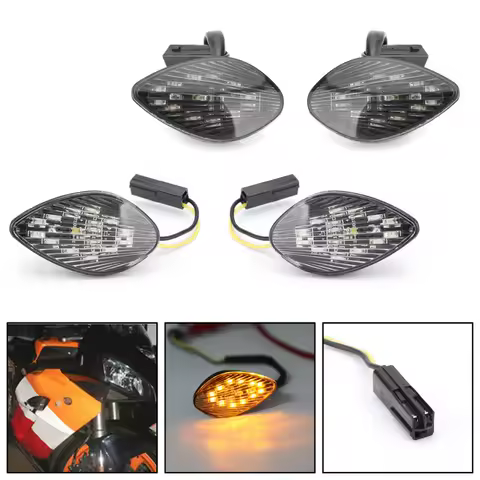 Areyourshop for Honda CBR 1000 RR 2004 2005 Flush Mount LED CBR1000RR Euro Turn Signals Motorcycle Lighting Accessories