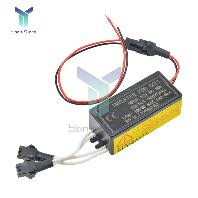 NEW DC 12V to 900V 50HZ CCFL Inverter Male Connection For CCFL Angel Eyes E46 E39 E53 Driver Projector Lens Light Ballast Box