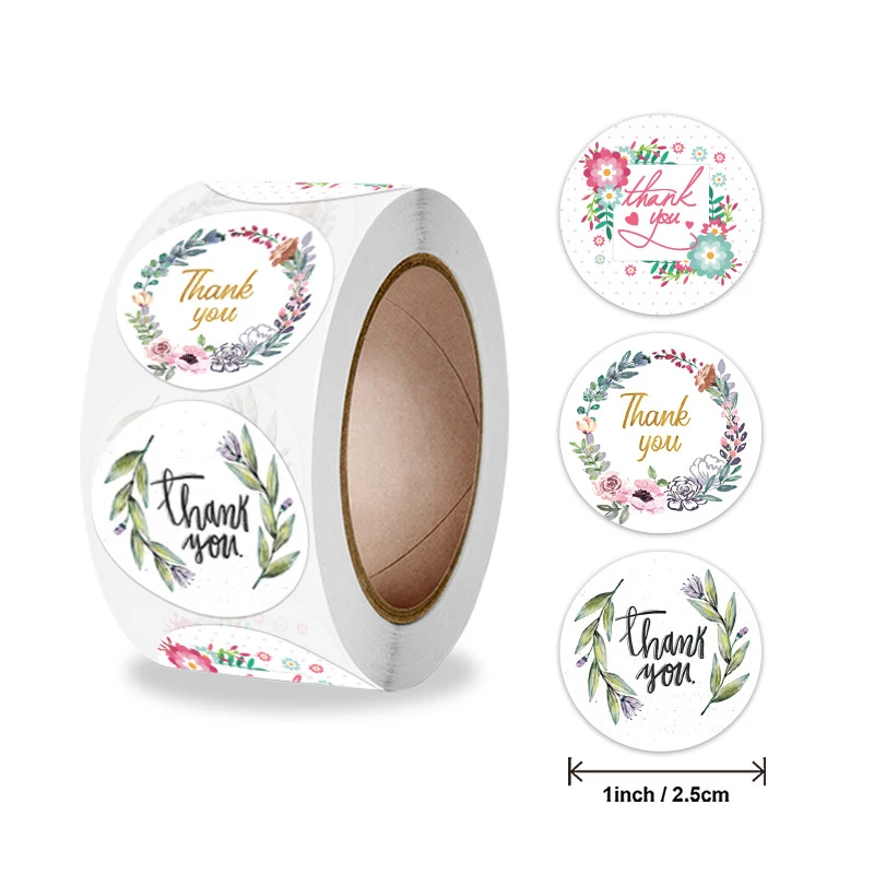 25mm Thank You Stickers Gift Box Package Bottle Decorations Open Me Already Stationary Stickers Envelope Sealing Labels