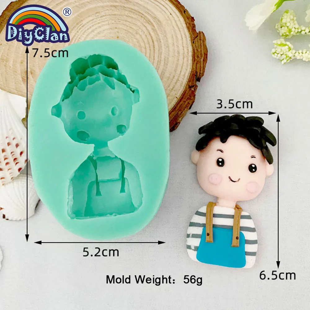 Boy And Girl Fondant Silicone Mold Valentine\'s Day Styles Cake Decorating Tools Chocolate Biscuit Clay Sugarcrafts Mould